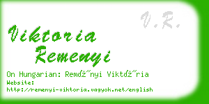 viktoria remenyi business card